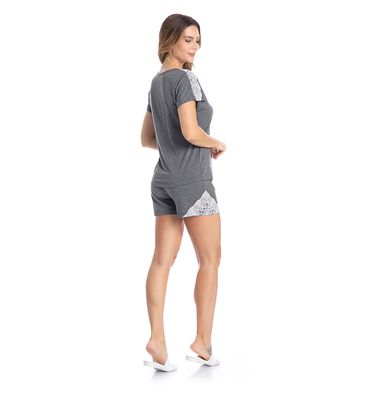 Pijama Feminino Curto Bruna - Imagem 4 - Mobile