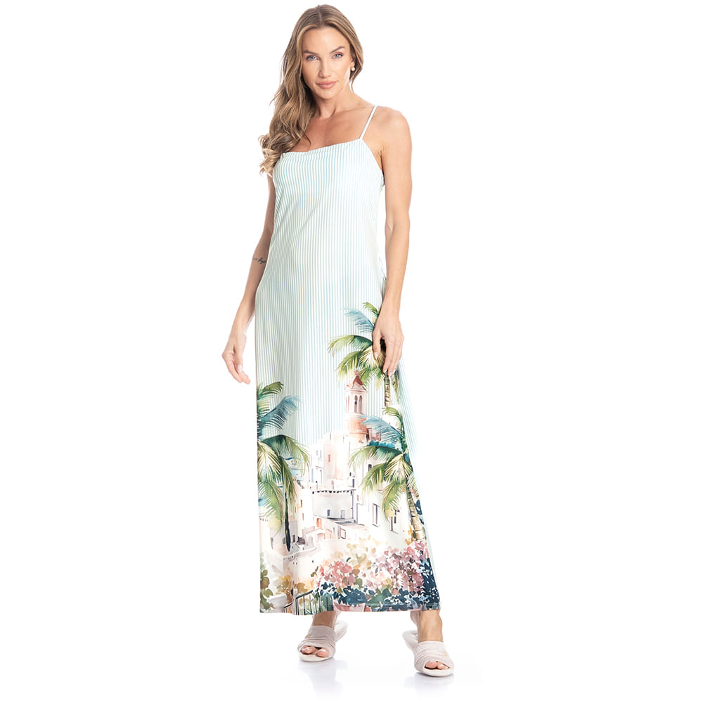 Vestido Longo Postais - Imagem 3 - Mobile