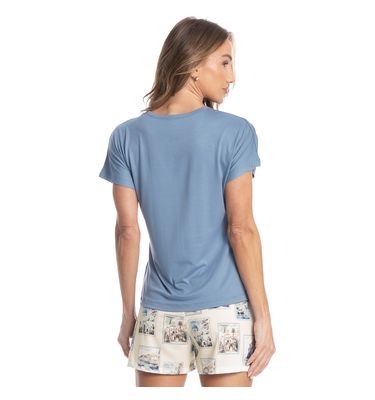 Pijama Curto Postais - Imagem 2 - Mobile