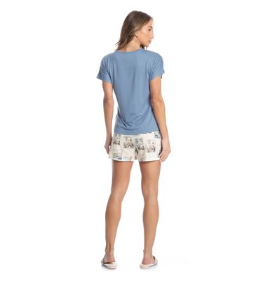 Pijama Curto Postais - Imagem 4 - Mobile