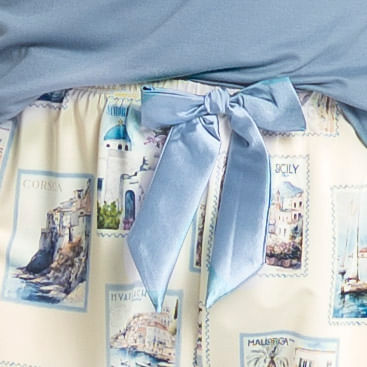 Pijama Curto Postais - Imagem 5 - Mobile