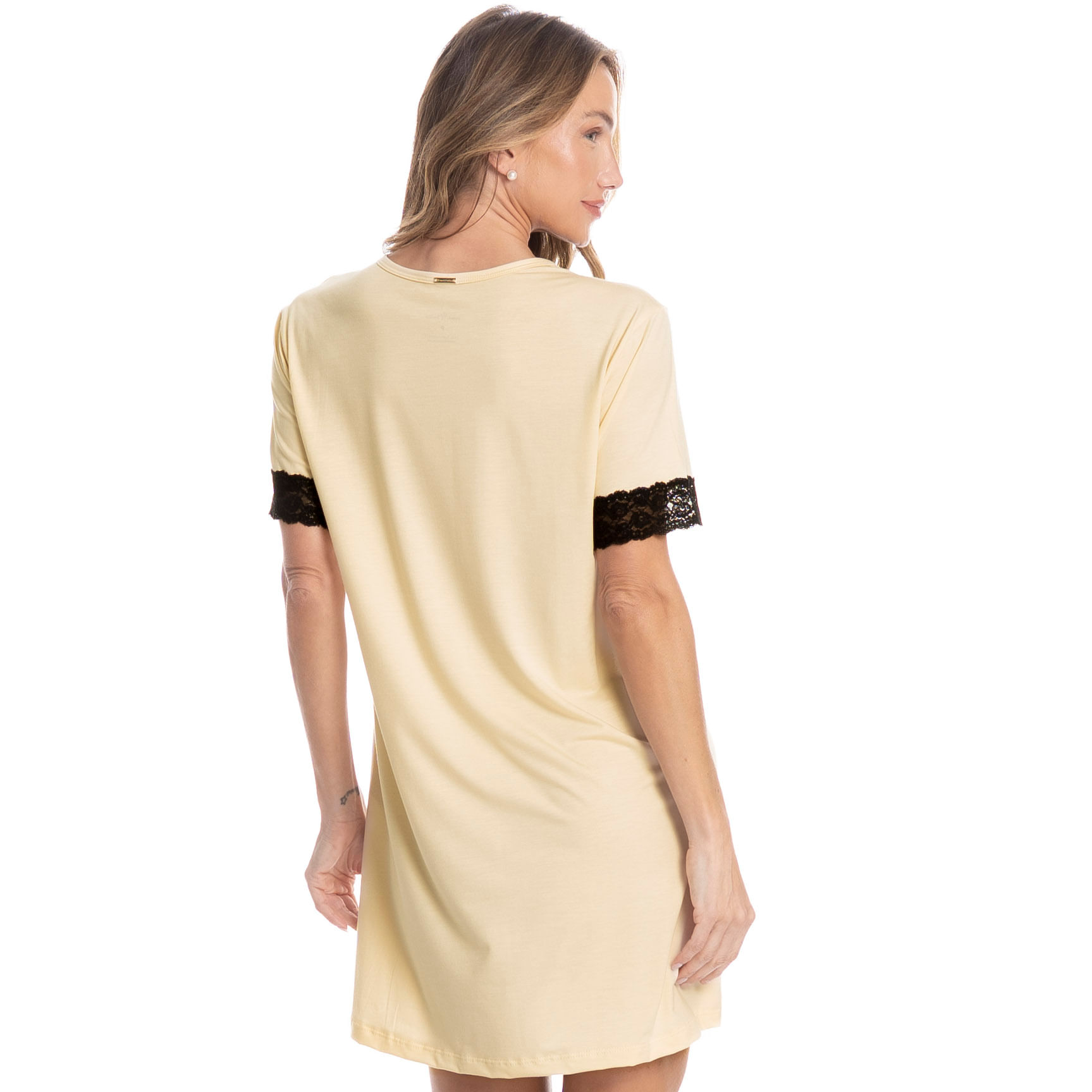 Camisão Curto Clarisse Branco - Imagem 2
