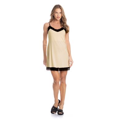 Camisola Curta Com Renda Estela Clarisse - Imagem 3 - Mobile
