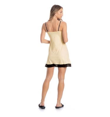 Camisola Curta Com Renda Estela Clarisse - Imagem 4 - Mobile