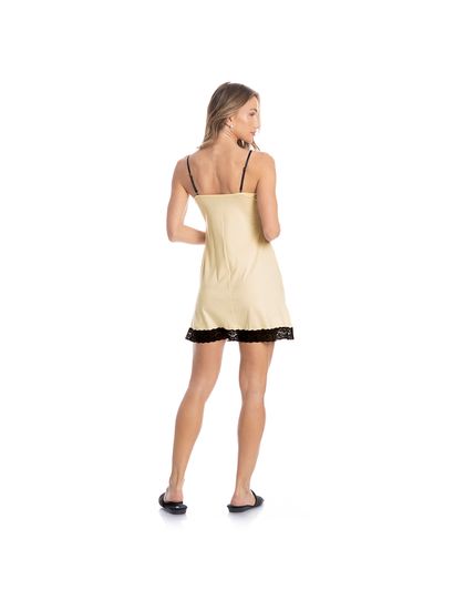 Camisola Curta Com Renda Estela Clarisse - Imagem 4 - Desktop