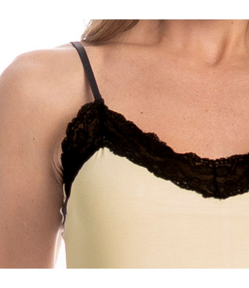 Camisola Curta Com Renda Estela Clarisse - Imagem 5 - Desktop