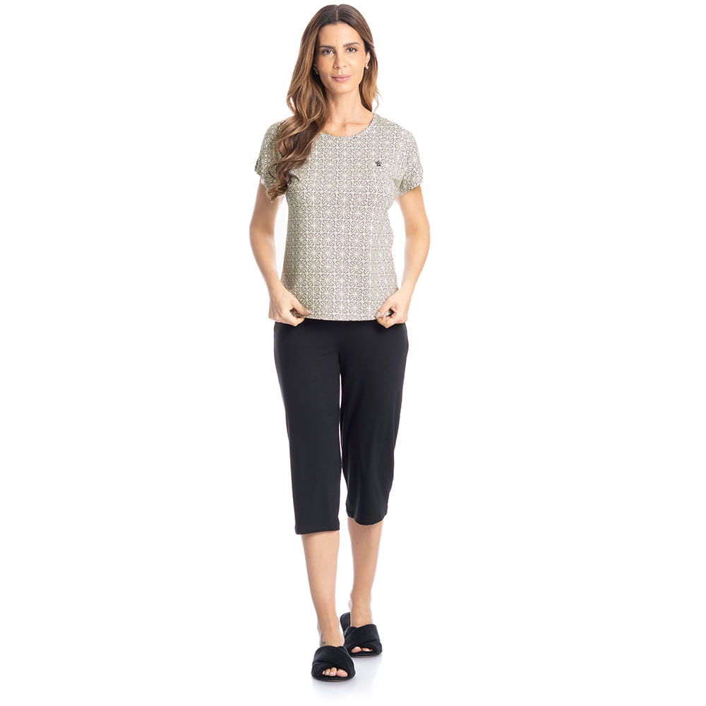Pijama Feminino Pescador Grécia - Imagem 3 - Mobile