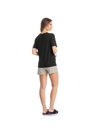 Pijama Curto Com Renda Grécia - Imagem 4 - Desktop