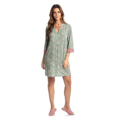 Camisão Curto Abotoado Fiore - Imagem 3 - Mobile