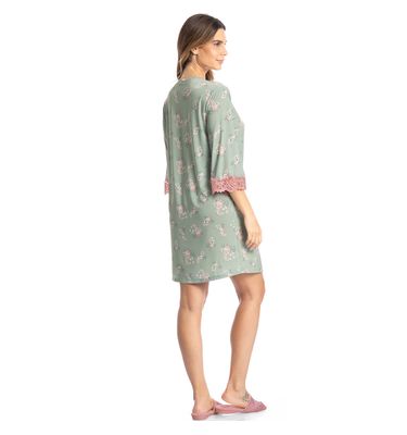 Camisão Curto Abotoado Fiore - Imagem 4 - Mobile
