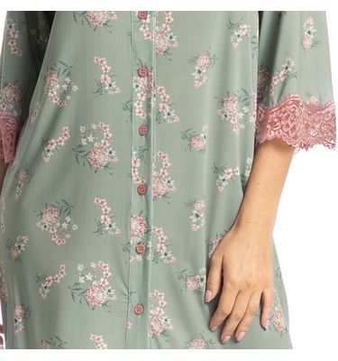 Camisão Curto Abotoado Fiore - Imagem 5 - Mobile