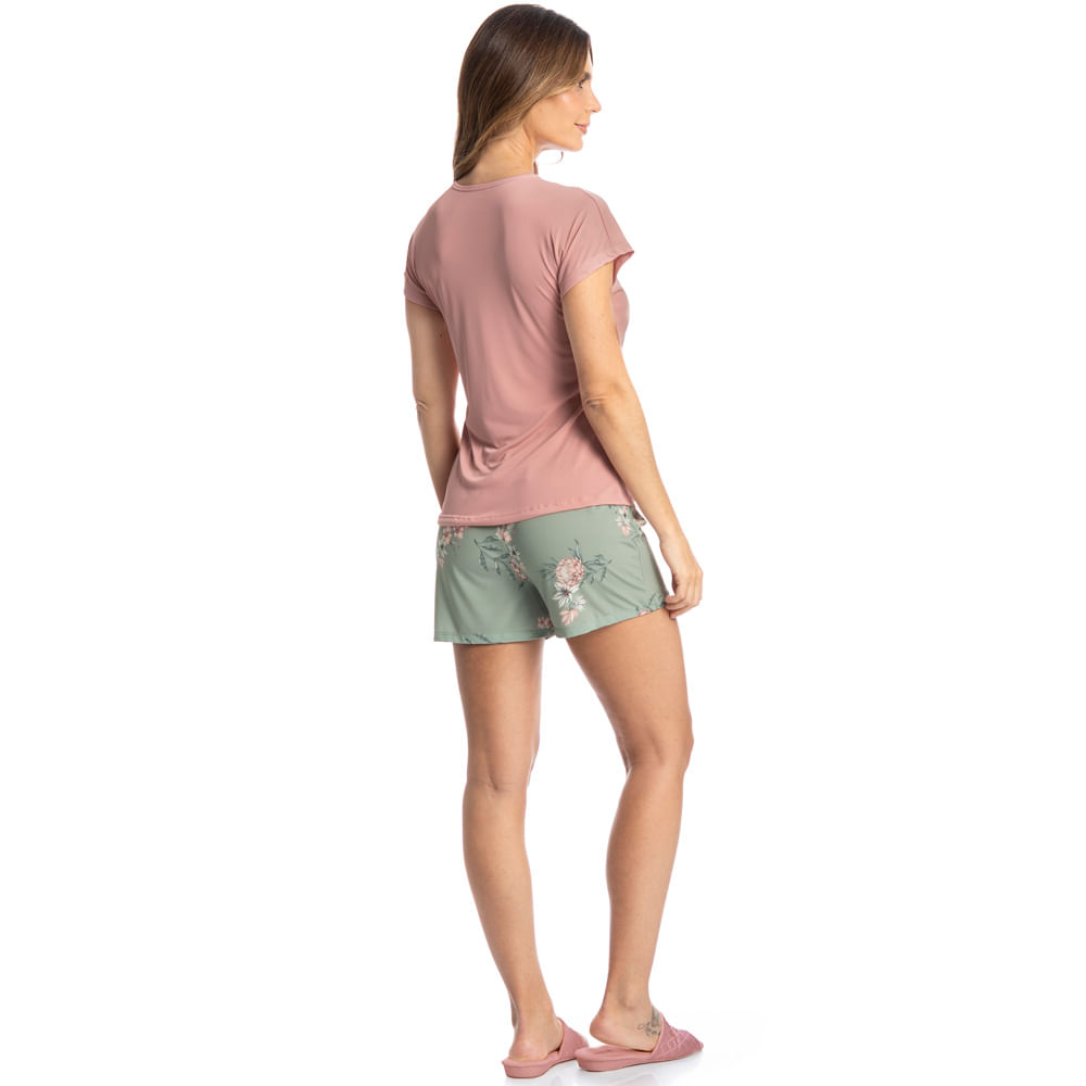 Pijama Feminino Curto Fiore - Imagem 4 - Mobile