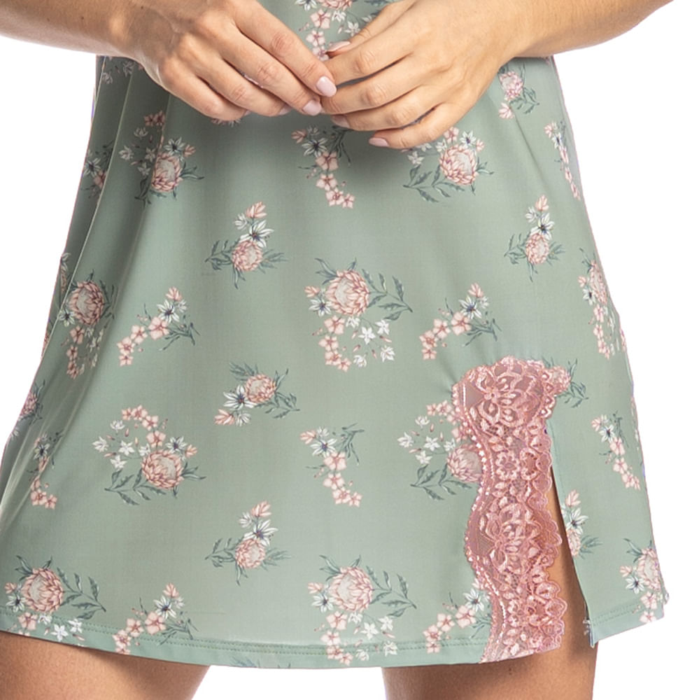 Camisola Curta Com Renda Fiore - Imagem 5 - Mobile