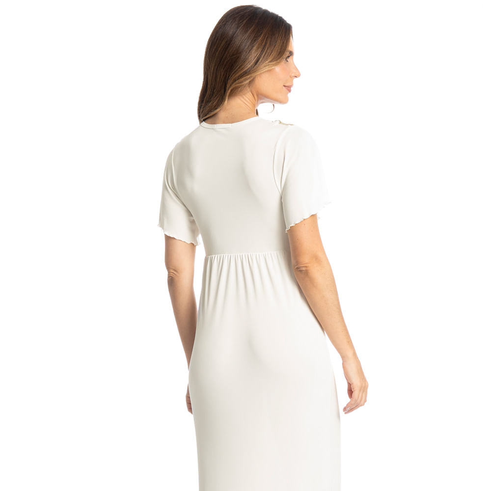 Camisola Olivia Longa Branco - Imagem 2