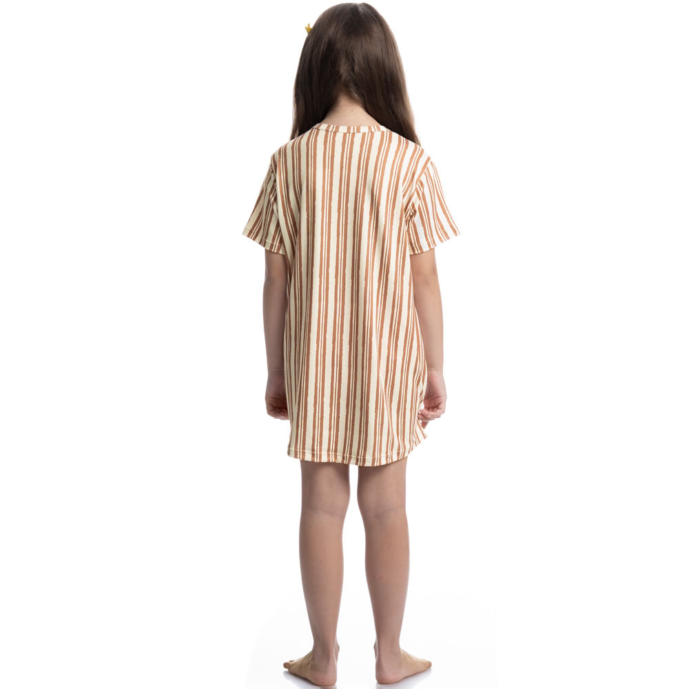 Camisão Curto Infantil Moka - Imagem 4 - Mobile
