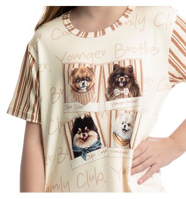 Camisão Curto Infantil Moka - Imagem 5 - Mobile