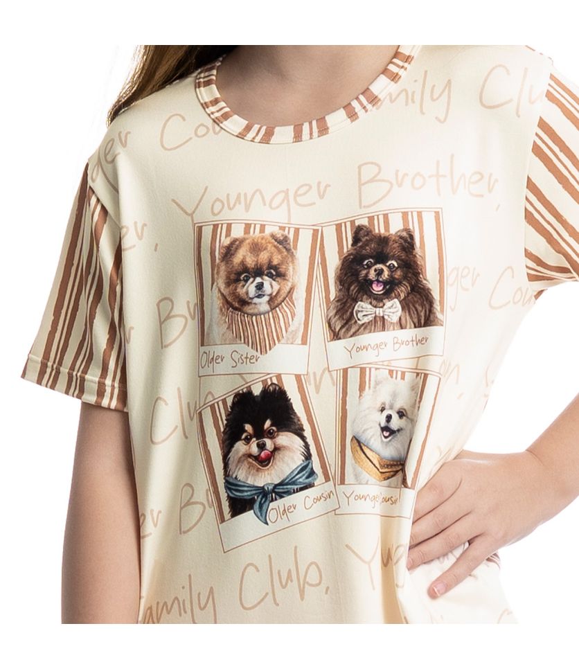 Camisão Curto Infantil Moka - Imagem 5 - Desktop