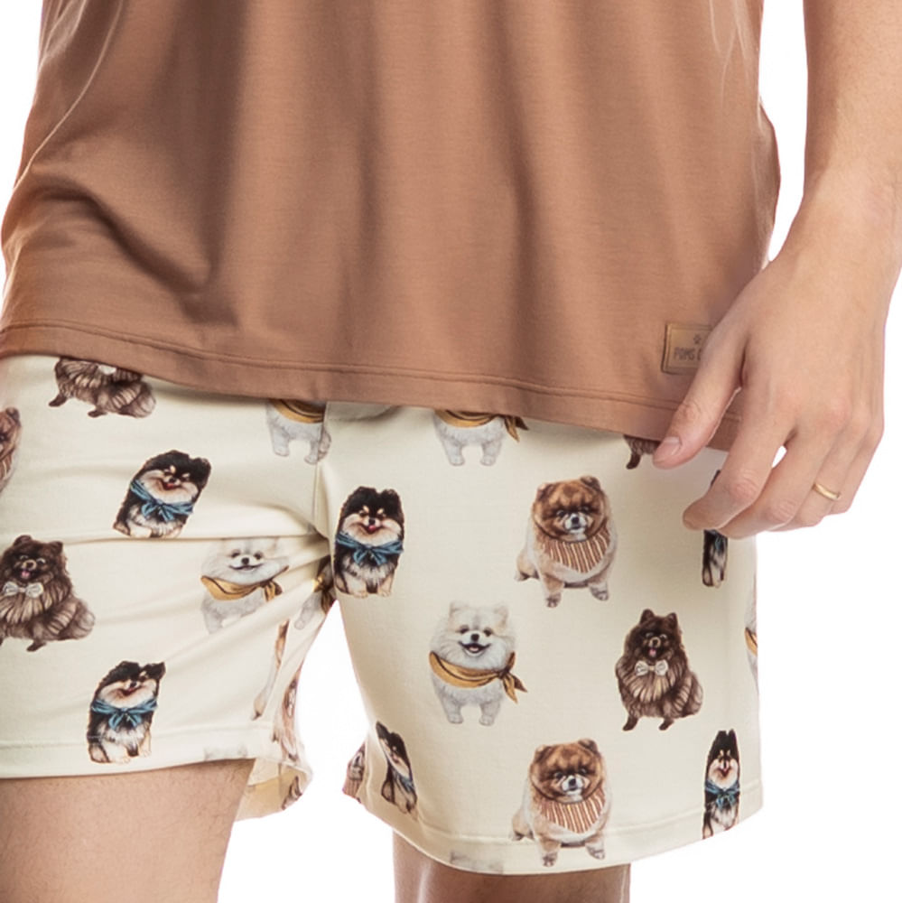 Pijama Masculino Curto Moka Tombini - Imagem 5 - Mobile