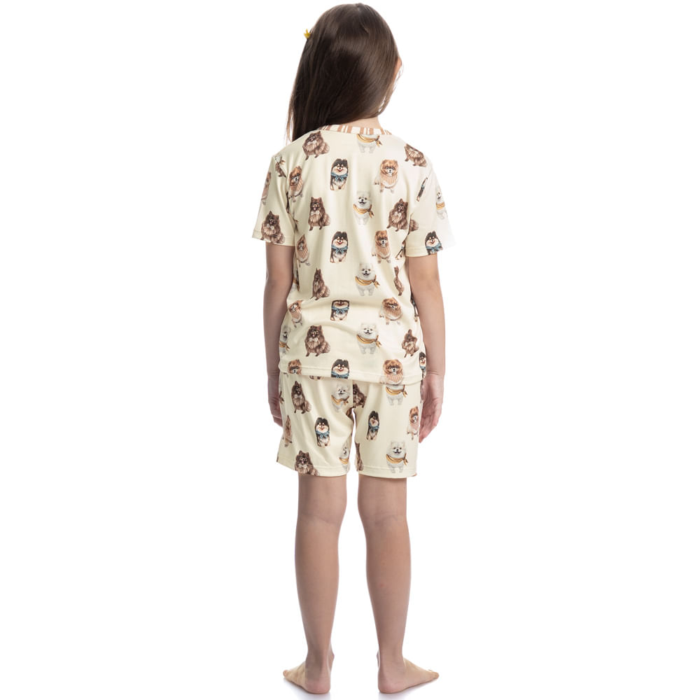 Pijama Curto Infantil Unissex Moka - Imagem 4 - Mobile