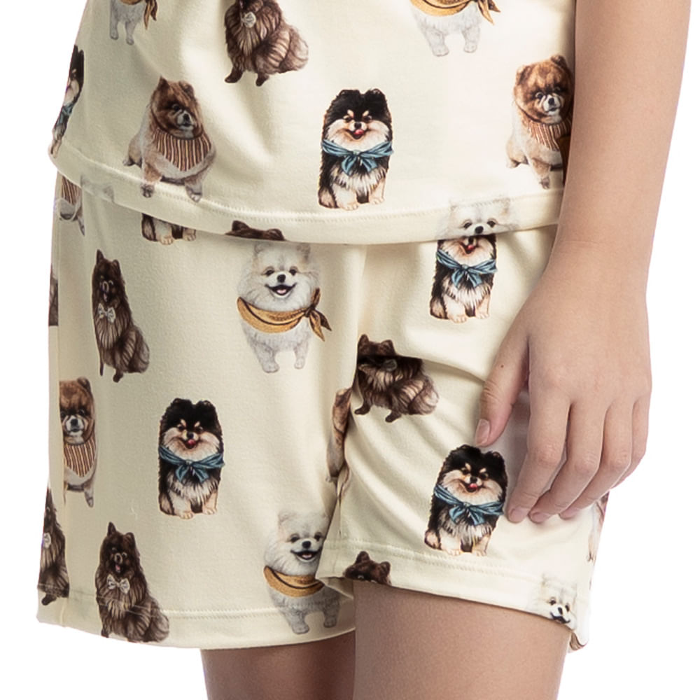 Pijama Curto Infantil Unissex Moka - Imagem 5 - Mobile