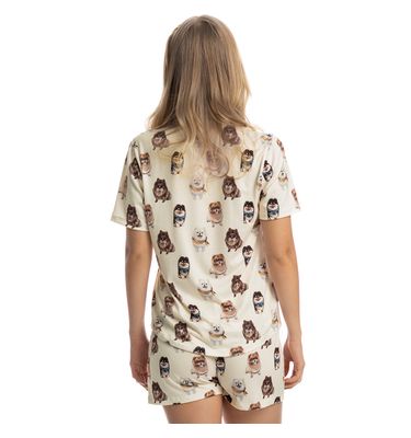 Pijama Curto Feminino Moka - Imagem 2 - Mobile