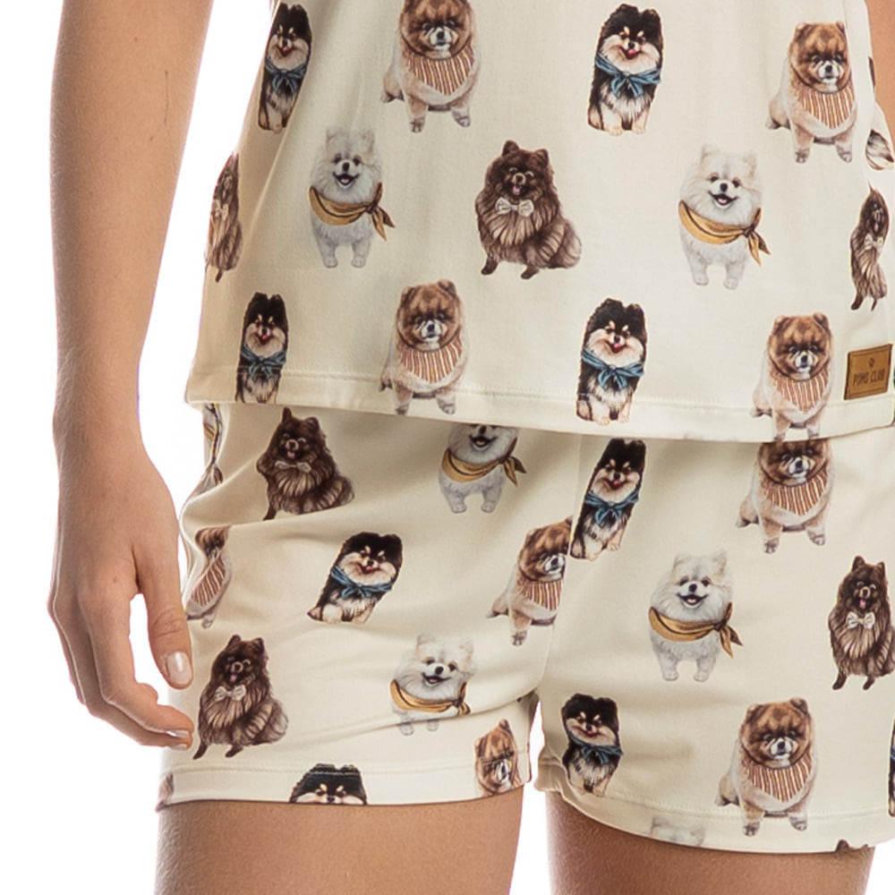Pijama Curto Feminino Moka - Imagem 5 - Mobile