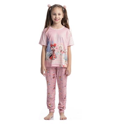 Pijama Infantil Longo Manga Curta Alice - Imagem 3 - Mobile