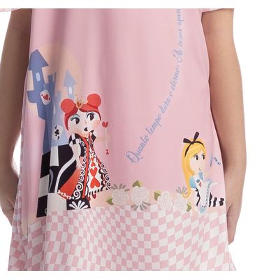 Camisão Curto Infantil Alice - Imagem 5 - Mobile