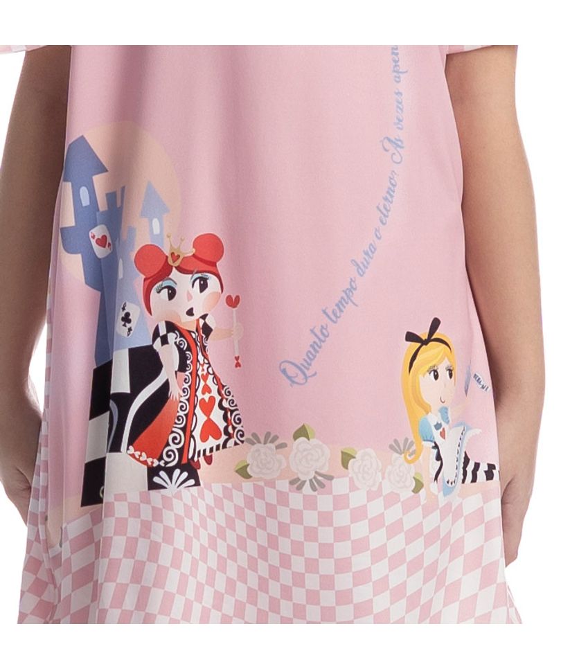 Camisão Curto Infantil Alice - Imagem 5 - Desktop