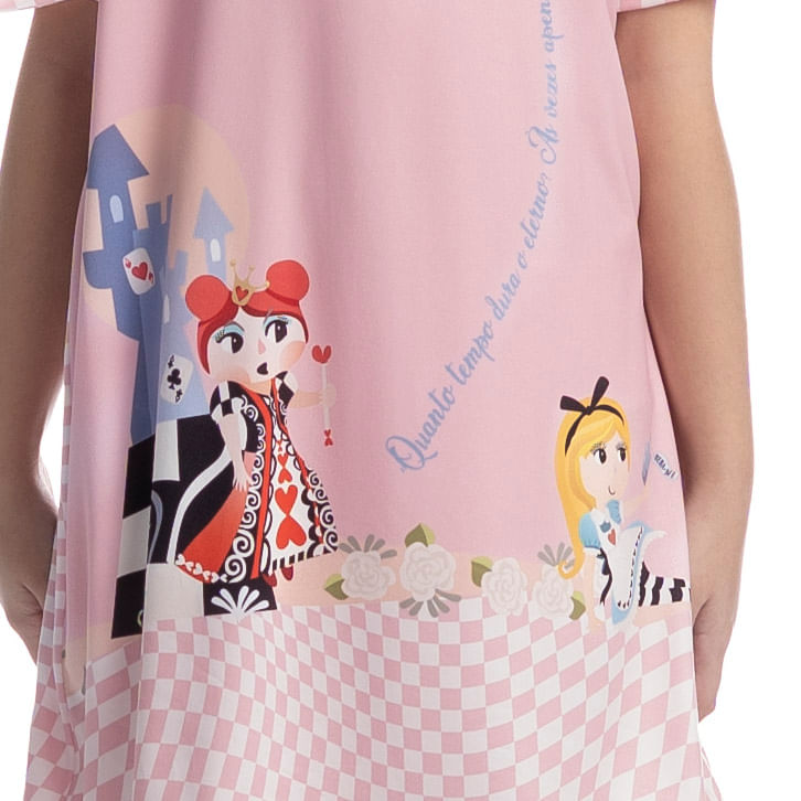 Camisão Curto Infantil Alice - Imagem 5 - Mobile