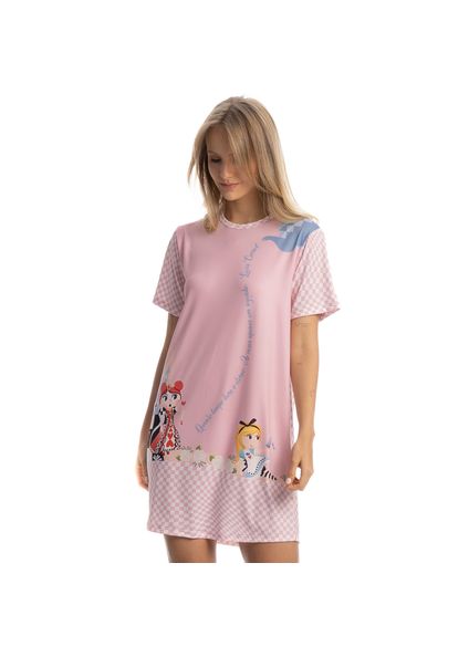 Camisão Curto Alice Rosa-3 - Imagem 1
