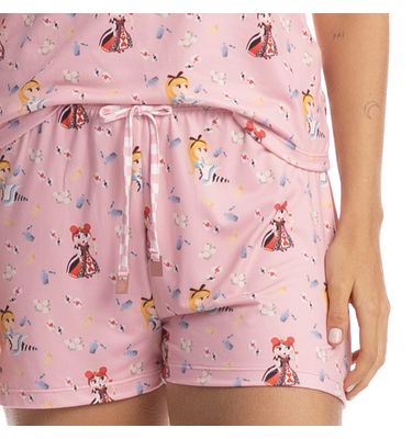 Pijama Feminino Curto Regata Alice - Imagem 5 - Mobile
