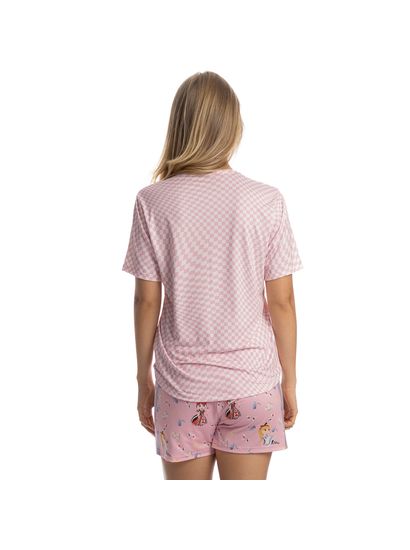 Pijama Curto Feminino Alice - Imagem 2 - Desktop