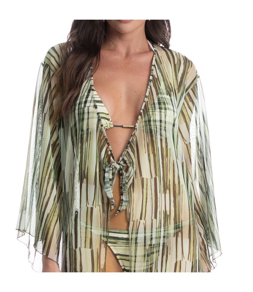 Kaftan De Tule Com Manga Cipreste - Imagem 5 - Desktop