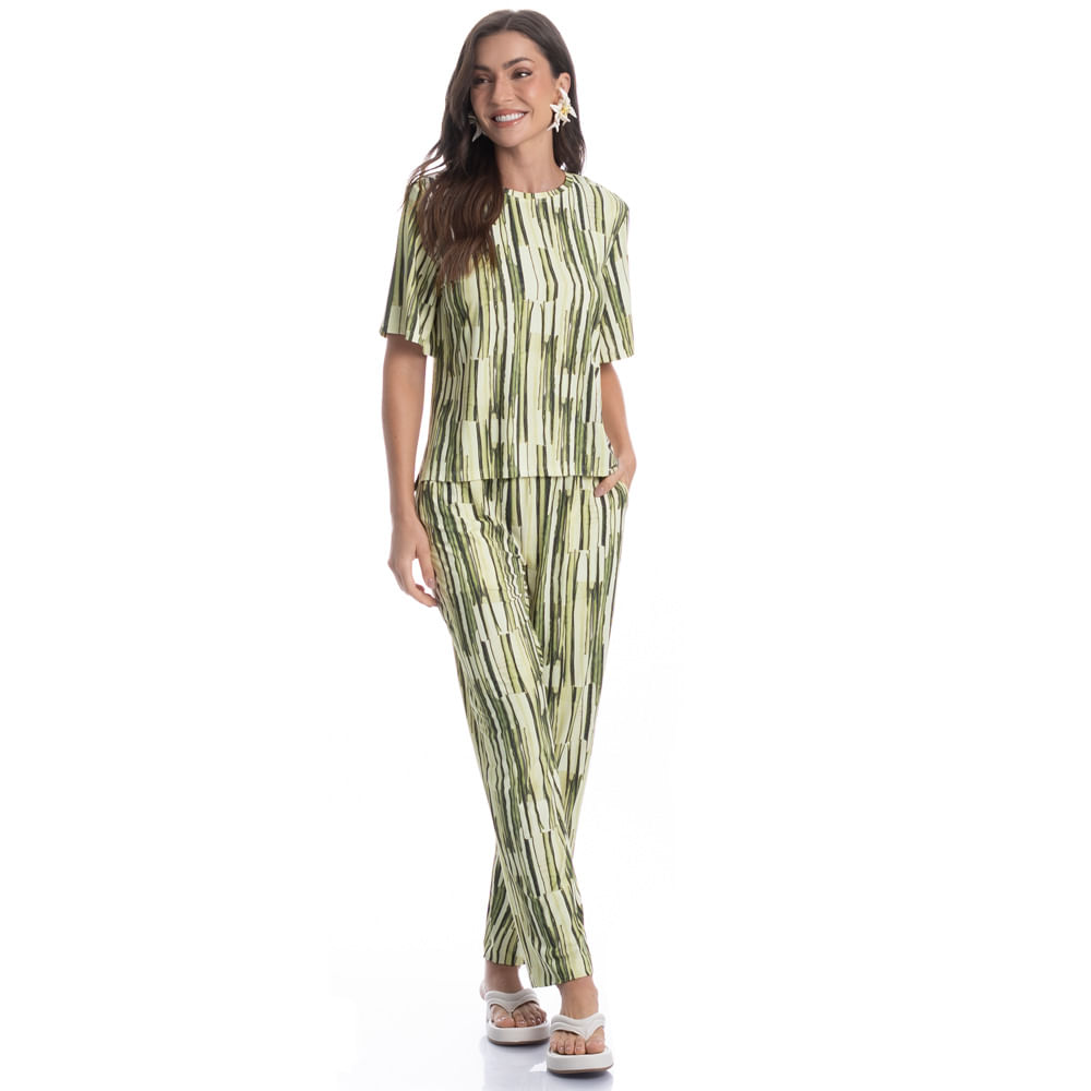 Calça Feminina Com Bolso Cipreste - Imagem 3 - Mobile