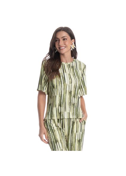 Blusa Ampla Feminina Cipreste Verde - Imagem 1