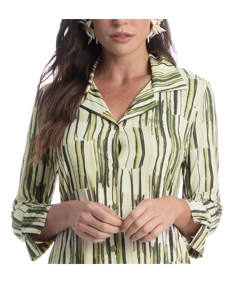 Camisa Feminina Abotoada Cipreste - Imagem 5 - Desktop