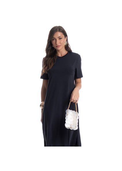 Vestido Com Manga Pérsia Preto - Imagem 1