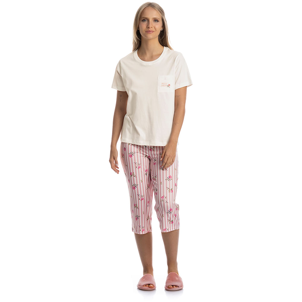 Pijama Feminino Pescador Rita - Imagem 3 - Mobile