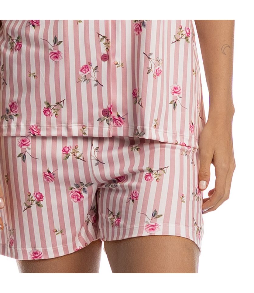 Pijama Feminino Curto Americano Rita - Imagem 5 - Desktop