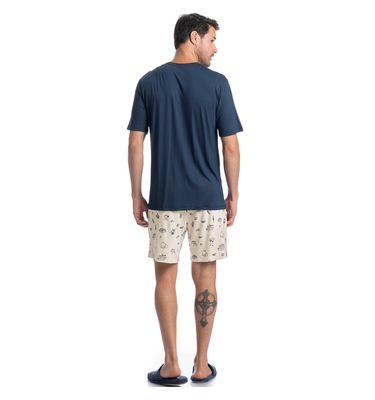 Pijama Curto Masculino Mediterrâneo - Imagem 4 - Mobile
