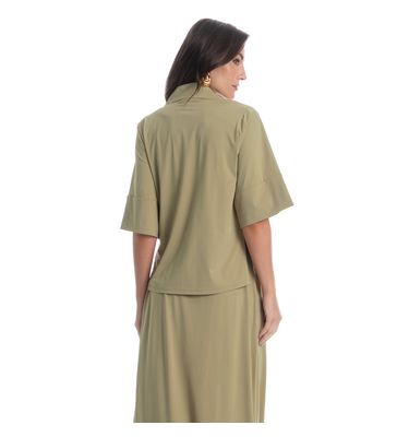 Camisa Feminina Curta Malaga - Imagem 2 - Mobile