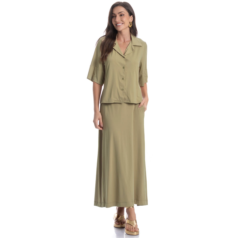 Camisa Feminina Curta Malaga - Imagem 3 - Mobile