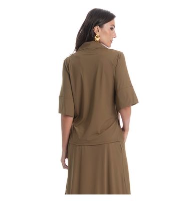 Camisa Feminina Curta Malaga - Imagem 2 - Mobile