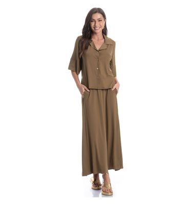 Camisa Feminina Curta Malaga - Imagem 3 - Mobile