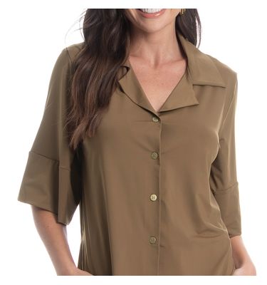 Camisa Feminina Curta Malaga - Imagem 5 - Mobile