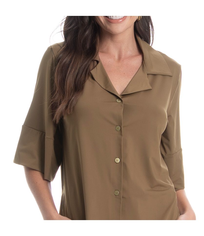 Camisa Feminina Curta Malaga - Imagem 5 - Desktop