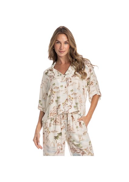 Conjunto Americano La Serenita Longo Branco - Imagem 1