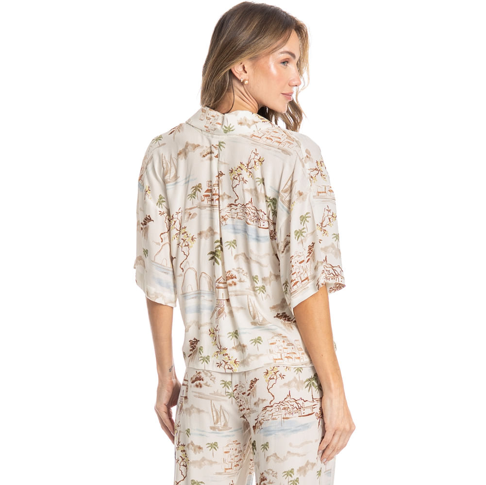 Conjunto Americano La Serenita Longo Branco - Imagem 2