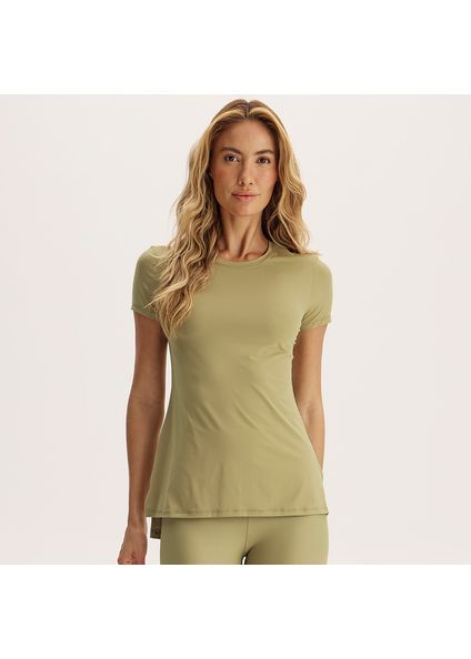 Camiseta Feminina Pulse Lunge Vivame Verde - Imagem 1